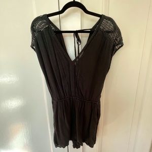 A&F Black Casual Romper